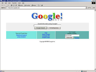 Google en 1998