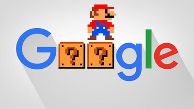 Huevo de Pascua de "Super Mario Bros." de Google